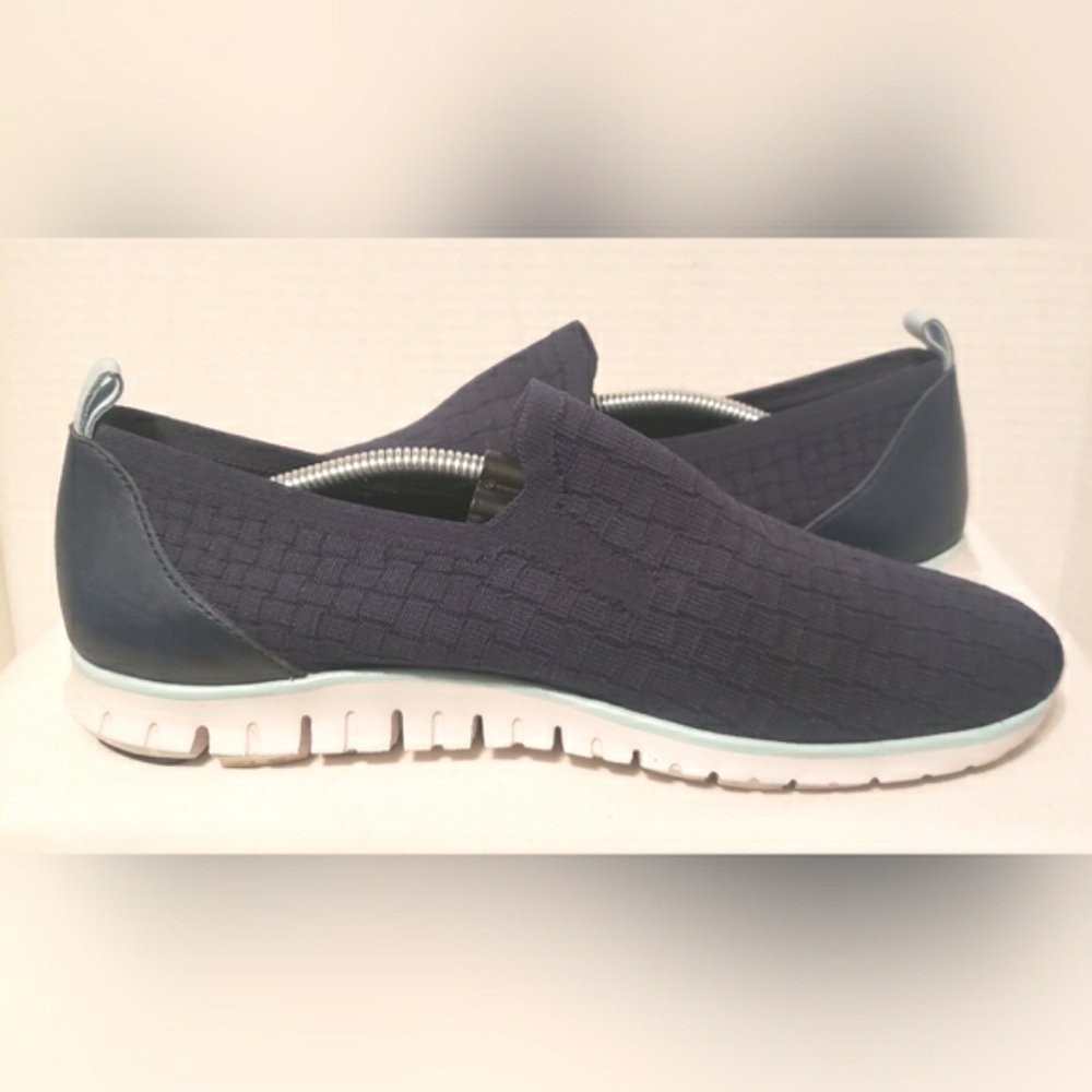 Cole Haan | Zerogrand Distance Slip-On Marine Blue Knit Shoes Size 8.5M - Picture 6 of 11